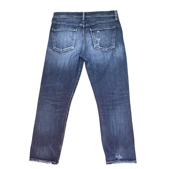 AGOLDE Isabel Slim Boyfriend Mid Rise Distressed Ankle Blue Jean Womens Size 28 - Picture 3 of 12